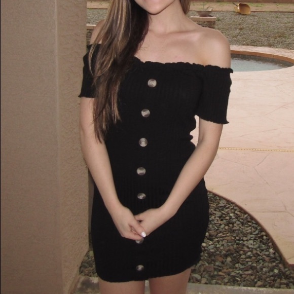 J for Justify Dresses & Skirts - ⚡️J for Justify Black Off the Shoulder Dress
